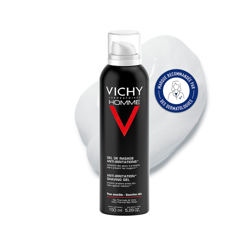 Vichy Homme Gel de rasage anti-irritations características