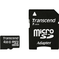 TS4GUSDHC10 mémoire flash 4 Go MicroSDHC NAND Classe 10, Carte mémoire