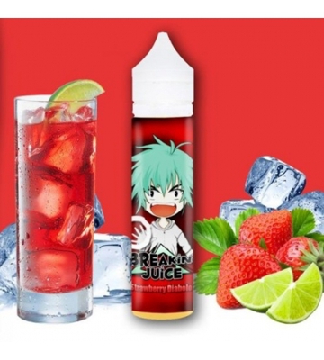 E-liquide Strawberry diabolo 50ml breaking juice avec booster 18mg