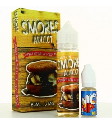 E liquide churros and vanilla ice cream 50ml smores ad