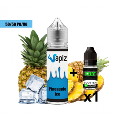 E liquide Pineapple ice - 50ml - Vapiz  + 1 booster nicotiné características