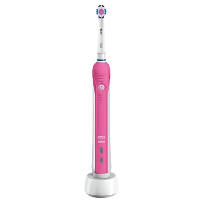 Oral-B Pro 2 3D White Power Handle Electric Toothbrush - Pink