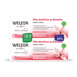 Weleda Pâte dentifrice Ratanhia en oferta