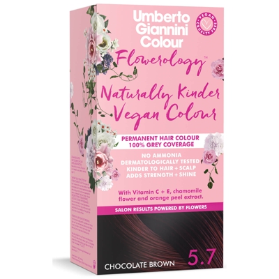 Umberto Giannini Flowerology Naturally Kinder Colour - Chocolate Brown 5.7 195ml