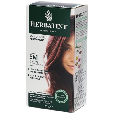 Herbatint Soin Colorant Permanent Châtain Clair Acajou 5M