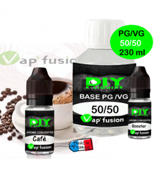 Pack base DIY facile e liquide Café 230 ml Vap'fusion Arôme + Booster en oferta