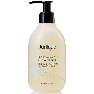 Gel douche réparateur Citron, géranium et sauge sclarée Jurlique 300 ml