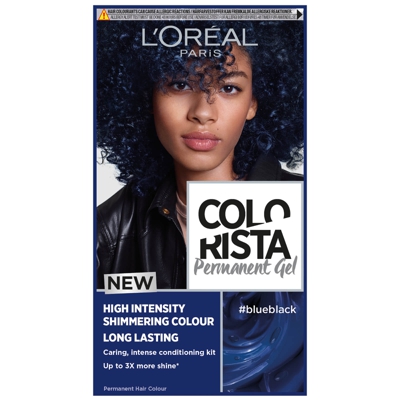 L'Oréal Paris Colorista Permanent Gel Hair Dye (Various Shades) - Blue Black