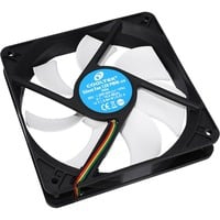 Silent Fan 120 PWM Boitier PC Ventilateur 12 cm Noir, Blanc, Ventilateur de boîtier