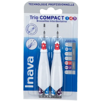 Inava Trio Compact 1 4 5 Brossettes interdentaires