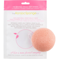 Éponge faciale avec argile rose française de The Konjac Sponge Company precio