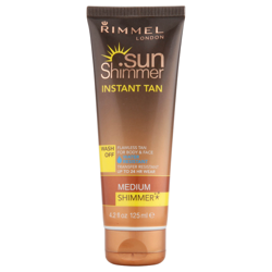 Rimmel Sunshimmer Water Resistant Wash Off Instant Tan - Shimmer (125 ml) - Medium Shimmer precio