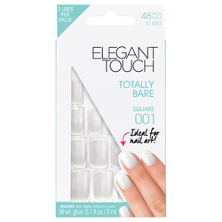 Ongles Totally Bare Elegant Touch – Square 001 en oferta