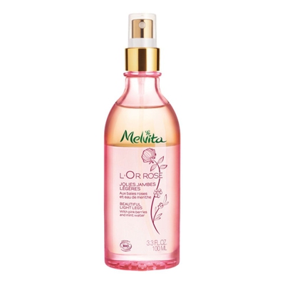 Melvita L'Or Rose Duo Huile et Eau Jambes légères Bio