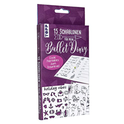 Bullet Diary Schablonen: 15 Schablonen mit 5 Bullet Diary-Seiten zum Download en oferta