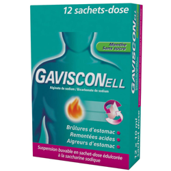 Gavisconell® Menthe s/s 500 mg/267 mg características