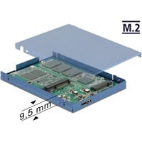 62787 Boîtier de disques de stockage Enceinte ssd Bleu 2.5", Convertisseur