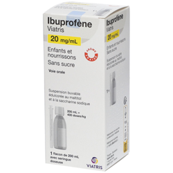 Ibuprofène Mylan 20 mg/ml s/s precio