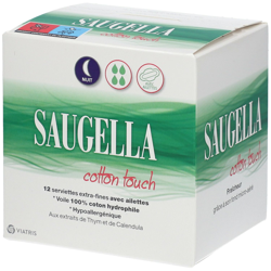 Saugella cotton touch serviettes nuit en oferta