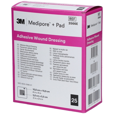 3M™ Medipore™ + Pad 10 x 10 cm