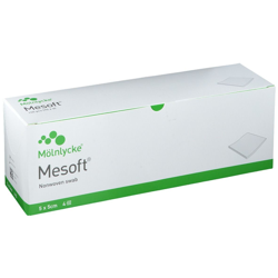 Mesoft® Compresses en nontissé 5 cm x 5 cm en oferta