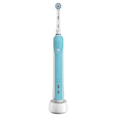 Oral-B Pro 600 Sensi UltraThin Power Handle Electric Toothbrush - Blue