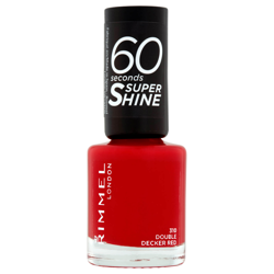 Vernis à ongles 60 Seconds Super Shine Rimmel 8 ml (disponible en plusieurs teintes) - Double Decker Red características