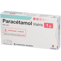 Paracétamol Mylan 1 g características