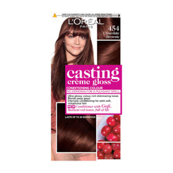 L'Oréal Paris Casting Crème Gloss Semi-Permanent Hair Dye (Various Shades) - 454 Chocolate Brownie características