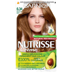 Garnier Nutrisse Permanent Hair Dye (Various Shades) - 6.34 Dark Natural Red precio