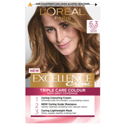 L'Oréal Paris Excellence Crème Permanent Hair Dye (Various Shades) - 6.3 Natural Light Golden Blonde en oferta