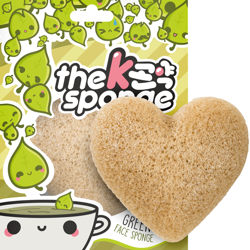 Éponge Cœur K-Sponge The Konjac Sponge Company 12 g – Thé Vert en oferta