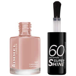 Vernis à ongles 60 Seconds Super Shine Rimmel 8 ml (disponible en plusieurs teintes) - Caramel Cupcake características