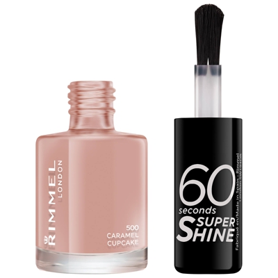 Vernis à ongles 60 Seconds Super Shine Rimmel 8 ml (disponible en plusieurs teintes) - Caramel Cupcake