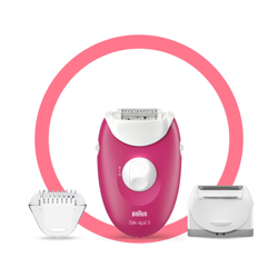 Braun Silk-épil 3 3-410 Epilator with 3 Extras en oferta