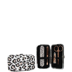 The Vintage Cosmetic Company Manicure Purse Leopard Print características