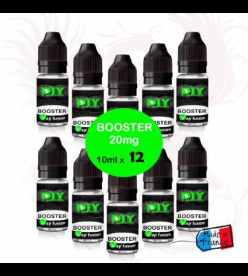 Pack Booster Nicotine 20 mg 10 ml 50/50 -50% PG / 50% VG DIY Lot DE 6 a 106 Bo