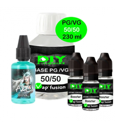 Pack base DIY facile e liquide Shiva  230 ml A&L  Arôme + Booster características