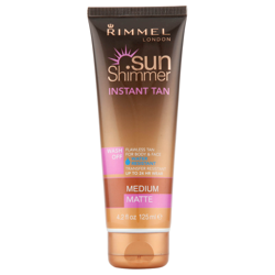 Rimmel Sunshimmer Water Resistant Wash Off Instant Tan - Matte (125 ml) - Medium Matte características