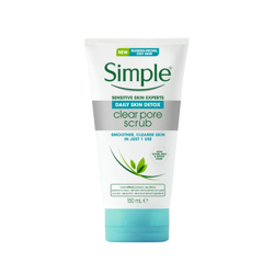 Simple Daily Detox Face Scrub 150ml en oferta