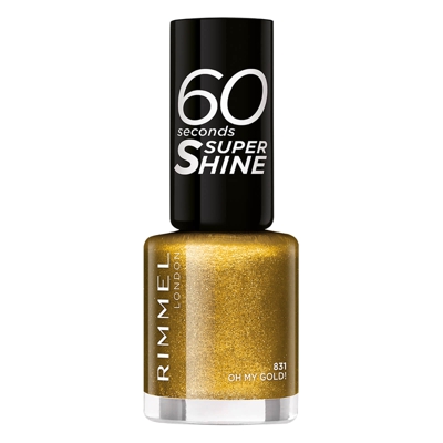 Vernis à ongles à paillettes 60 secondes Rimmel – Oh My Gold