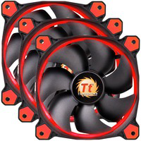 Riing 12 Boitier PC Ventilateur 12 cm Noir, Rouge, Ventilateur de boîtier en oferta