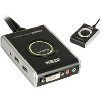 Câble DVI/audio USB 2 ports avec sélecteur de port distant , Commutateur KVM características