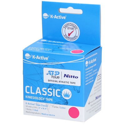 Naqi® K-Active® Tape Classic 5 cm X 5 m Rose