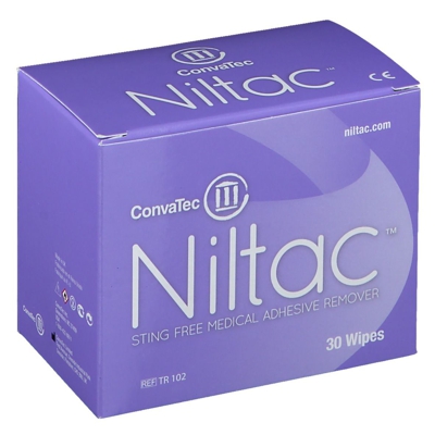 Trio Niltac Remover Med. Colle Sans Alcool Lingettes