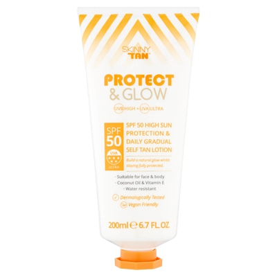 Skinny Tan Protect & Glow Lotion SPF50 200ml