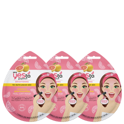 yes to Grapefruit Vitamin C Glow-Boosting Single Use Peel-Off Mask (Pack of 3) en oferta