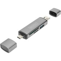 DA-70886 lecteur de carte mémoire USB 3.2 Gen 1 (3.1 Gen 1) Type-A/Type-C Aluminium