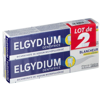 Elgydium Dentifrice Blancheur fraîcheur citron