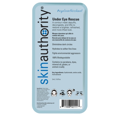 Skin Authority Under Eye Rescue Mask